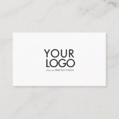 Custom Logo Modern Business card template Visitekaartje (Voorkant)