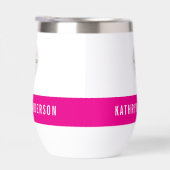 CUSTOM LOGO modern minimal chique felroze zwart (Rechts)