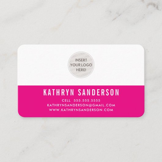 CUSTOM LOGO modern Minimal Plain Eenvoudig Hot Pin Visitekaartje (Voorkant)