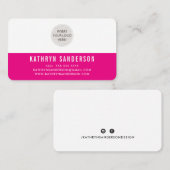 CUSTOM LOGO modern Minimal Plain Eenvoudig Hot Pin Visitekaartje (Voorkant / Achterkant)