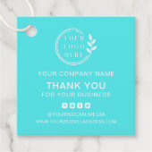 Custom Logo Modern minimalist - Hartelijk dank Bedankjes Labels (Voorkant)