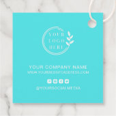 Custom Logo Modern minimalist - Hartelijk dank Bedankjes Labels (Achterkant)