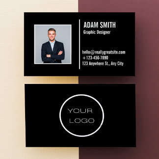 Custom Logo Modern minimalist Professional Visitekaartje