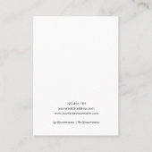 Custom Logo Modern Minimalist Simple Display Card Visitekaartje (Achterkant)