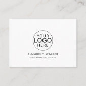 Custom Logo Modern Minimalist Visitekaartje (Voorkant)