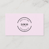 Custom logo modern minimalistisch professioneel ro visitekaartje (Achterkant)