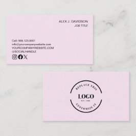 Custom logo modern minimalistisch professioneel ro visitekaartje