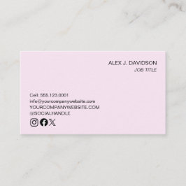 Custom logo modern minimalistisch professioneel ro visitekaartje