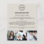 Custom Logo Modern Professioneel Bedrijf Flyer (Voorkant)