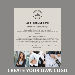 Custom Logo Modern Professioneel Bedrijf Flyer