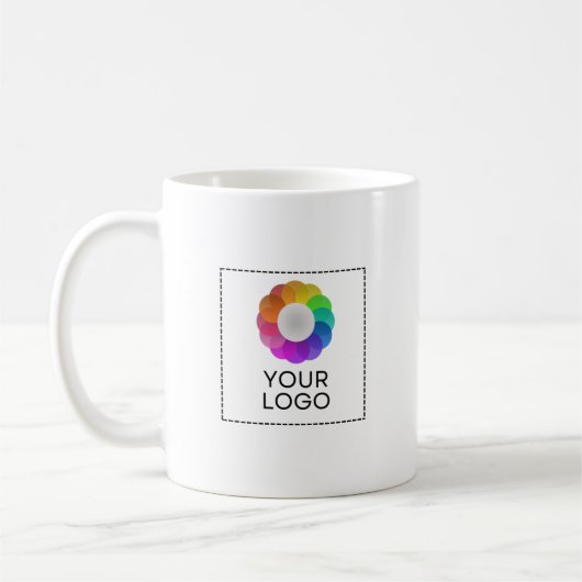 Custom Logo Mug, Low minimum quantity Koffiemok (Links)