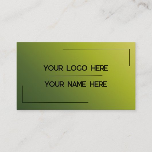 Custom Logo Name Minimalist Modern Professional Visitekaartje (Voorkant)