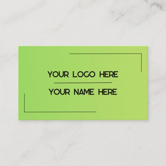 Custom Logo Name Minimalist Modern Professional Visitekaartje (Voorkant)