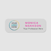 Custom  Logo Name Tag (Voorkant)
