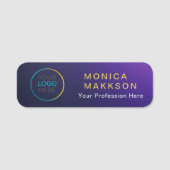 Custom  Logo Name Tag (Voorkant)