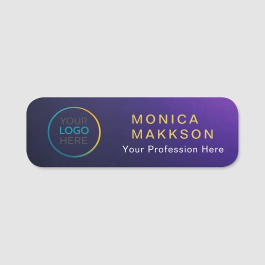 Custom  Logo Name Tag (Voorkant)