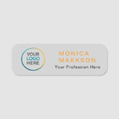 Custom  Logo Name Tag (Voorkant)