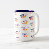 Custom Logo Pattern Employee Mug Tweekleurige Koffiemok (Voorkant rechts)