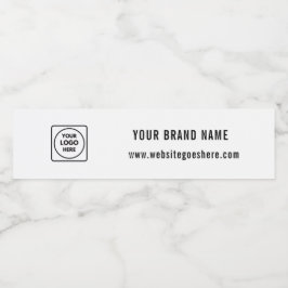 Custom Logo Personalized Business Branding Design Waterfles Etiket