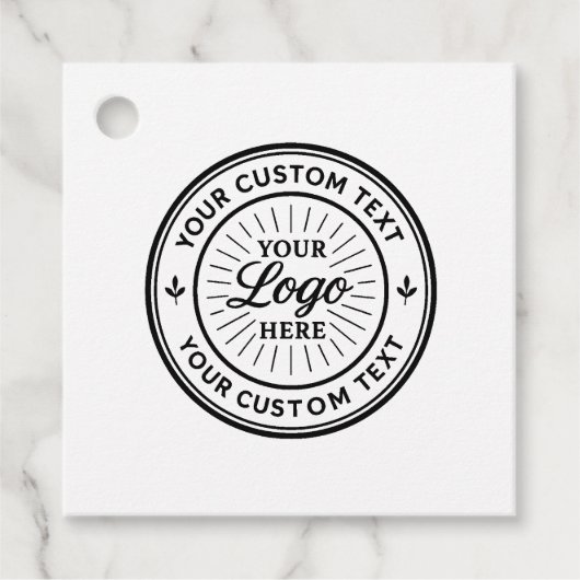 Custom Logo Personalized Business Branding Seal Bedankjes Labels (Voorkant)