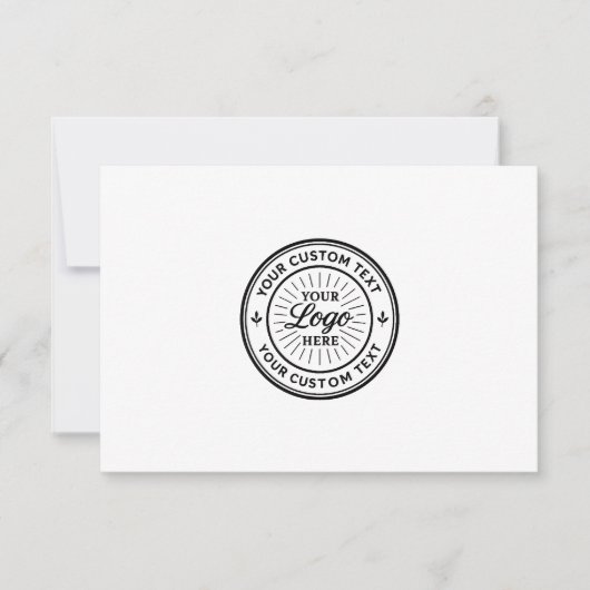 Custom Logo Personalized Business Branding Seal Bedankkaart (Voorkant)