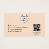 Custom Logo Photo Herfst Autumn Bakery Business Visitekaartje (Achterkant)