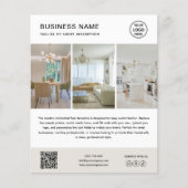 Custom Logo Photo Minimalist Business Flyer (Voorkant)