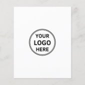 Custom Logo Photo Minimalist Business Flyer (Achterkant)