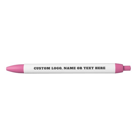 Custom Logo Pink Pen - Personalize Create Your Own (Voorkant)