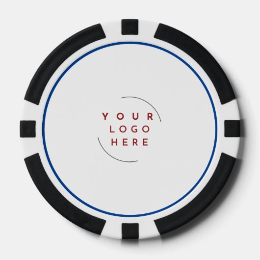 Custom Logo Poker Chip Visitekaartje – QR-code toe (Voorkant)