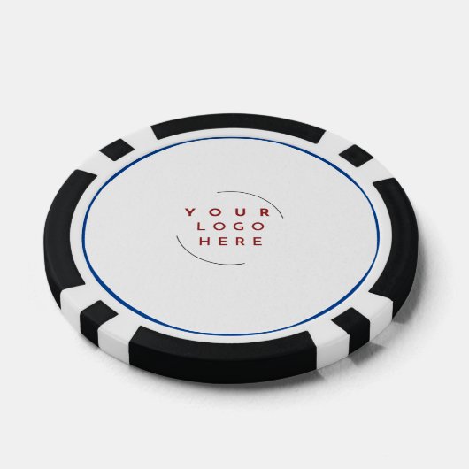 Custom Logo Poker Chip Visitekaartje – QR-code toe (Enkel)
