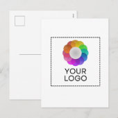 Custom Logo Postcard, Low minimum quantity Feestdagenkaart (Voorkant / Achterkant)