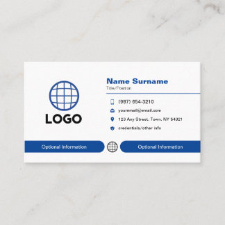 Custom Logo Professional Industry Visitekaartje