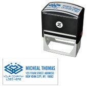 Custom logo Professional Return Address Self-inkin Zelfinktende Stempel (In situ)