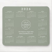 Custom Logo Promotional Business 2026 Calendar Muismat (Voorkant)