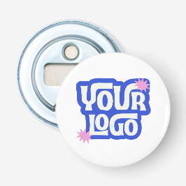 Custom Logo Promotional Business Giveaway  Button Flesopener