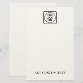 Custom Logo Promotional Business letterhead Briefpapier (Voorkant / Achterkant)