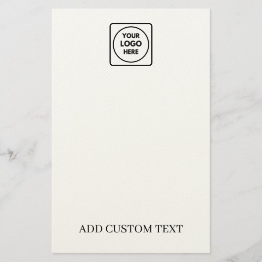 Custom Logo Promotional Business letterhead Briefpapier (Voorkant)