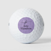 Custom Logo Promotional Business Paarse Golfballen (Voorkant)