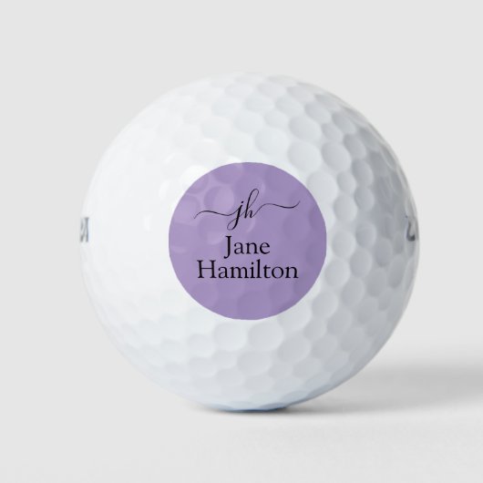 Custom Logo Promotional Business Paarse Golfballen (Voorkant)