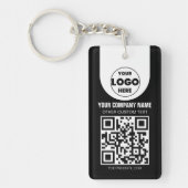Custom Logo & QR Code Keychain | Business Promo Gi (Voorkant)