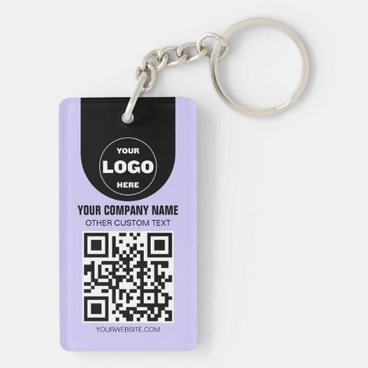 Custom Logo & QR Code Keychain | Business Promo Gi (achterkant)