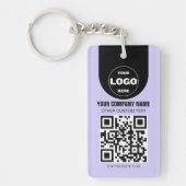 Custom Logo & QR Code Keychain | Business Promo Gi (Voorkant)