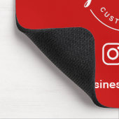 Custom Logo Red Business Branding social handle Muismat (Hoek)