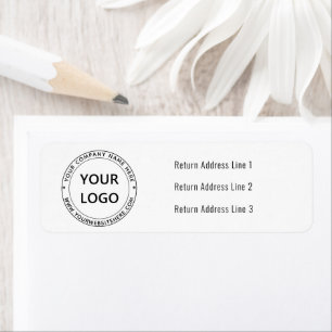 Custom Logo Return Address Business - Aangepast ad Etiket