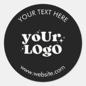 Custom Logo Ronde Sticker (Voorkant)