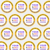 Custom Logo Round Business Bedankt Stickers
