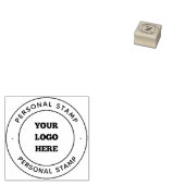Custom Logo Rubber Stamp Personalized Branding Rubberstempel (Gestempeld)