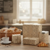 Custom Logo Rustic Bread & Pastry Wrap Cadeaupapier