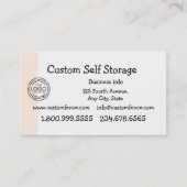 Custom Logo Self Storage Visitekaartje (Voorkant)